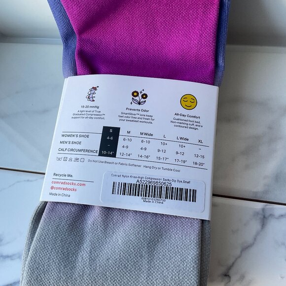 Comrad | Nylon Knee-High Compression Socks (2 Pack) | Small - Picture 5 of 5